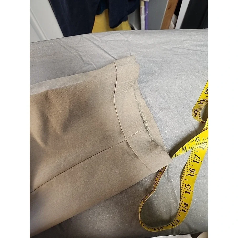 Ping Golf Pants Mens 36x34 Tan Pleated Front Rayon Blend Straight Leg Chino
